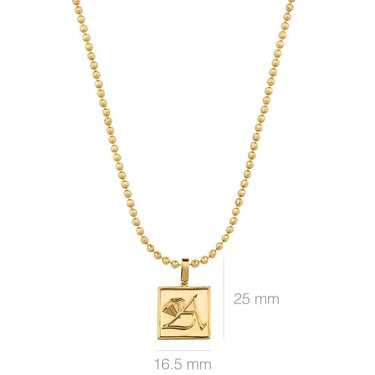 White, Yellow 14k Yellow Gold Avianne Pendant